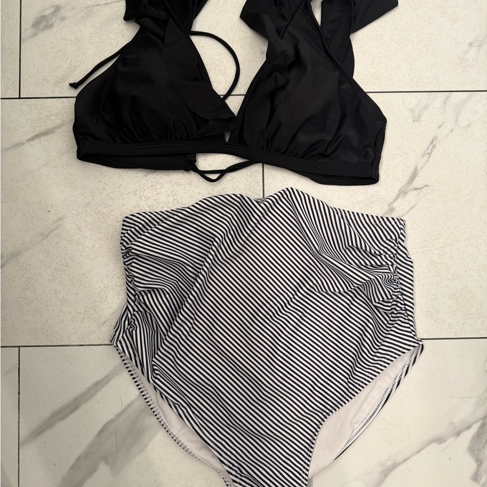 Summer Mae High Waisted Maternity Two Piece Swimsuit